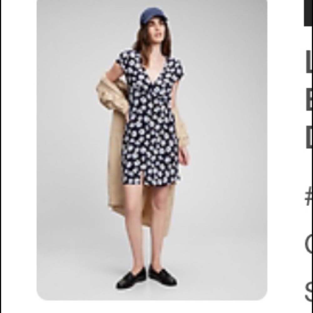 Gap Blue and White Floral Dress